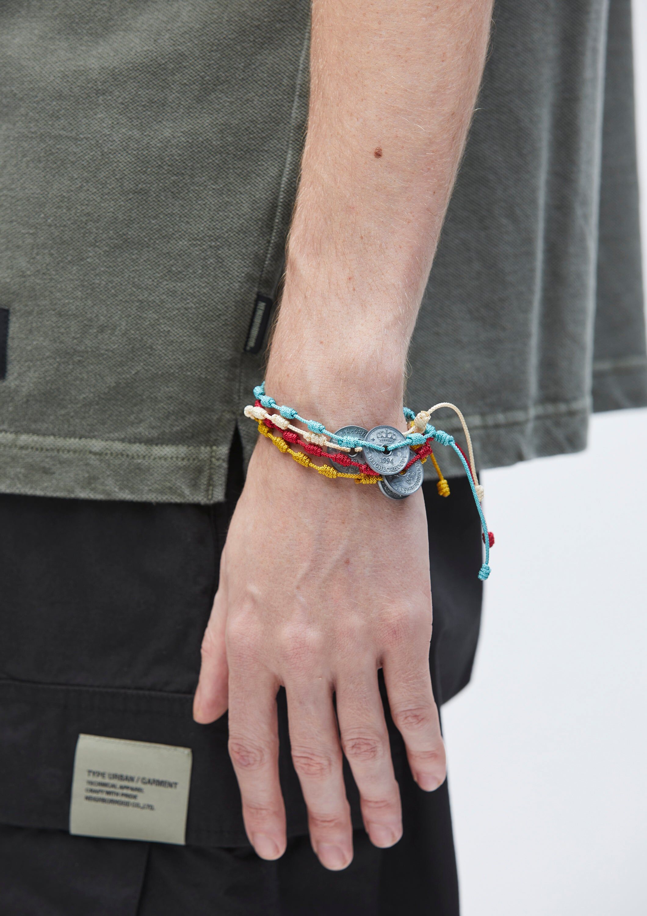 2025SS NEIGHBORHOOD CORD COIN BRACELET 編織 古錢 硬幣 手鍊 手環 現貨 251MYNH-AC02