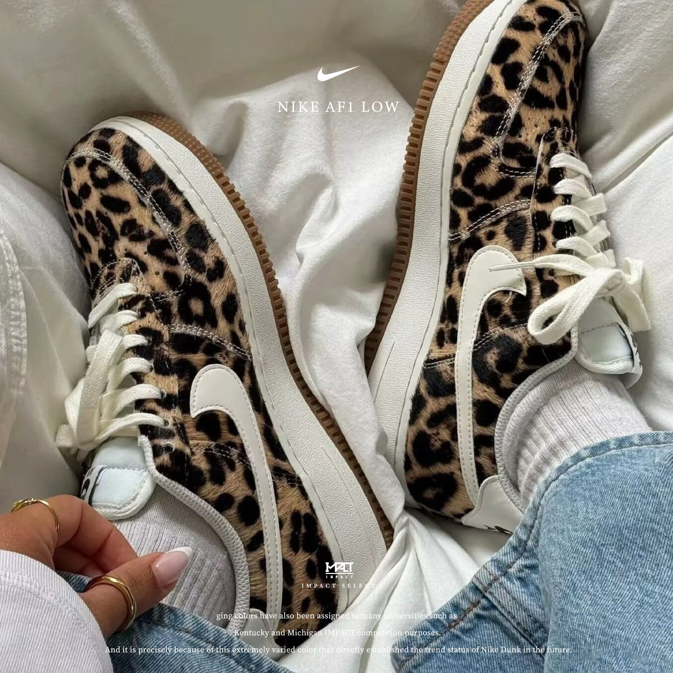Nike Air Force 1 Low Cheetah Print 豹紋 棕黑色 女款 IB7695-200