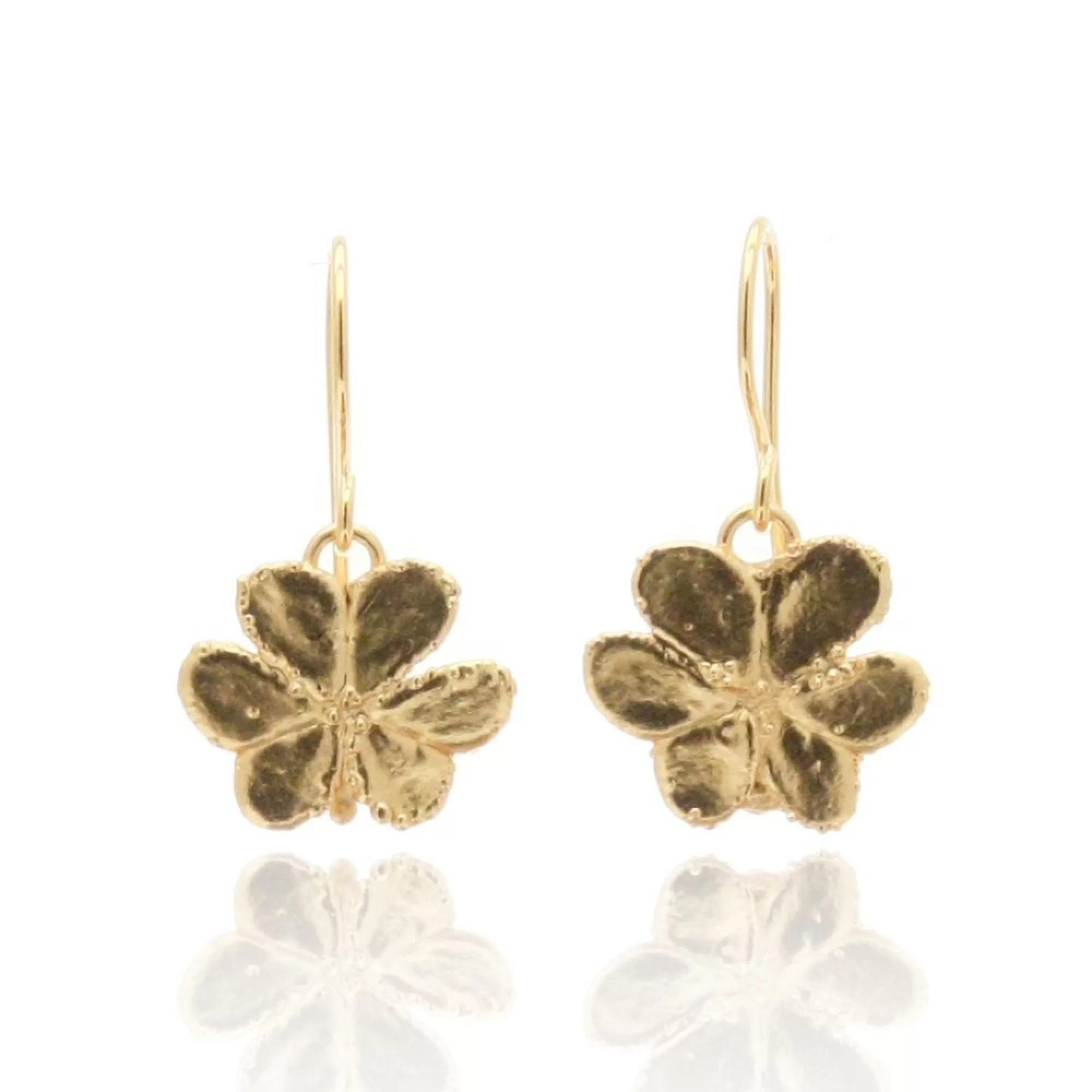 1TA0524-351 THALLO Fortuna Trefoil Earrings Gold #s384a (A-SK-E)