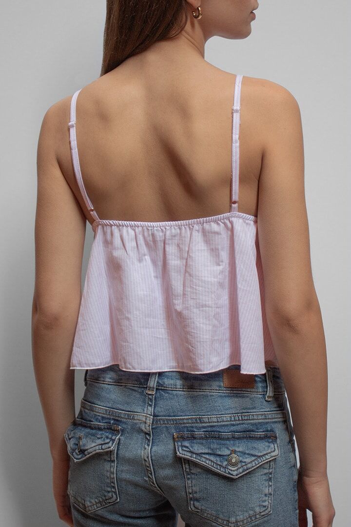 SUBDUED 皺褶可調背心TOP WITH RUFFLES