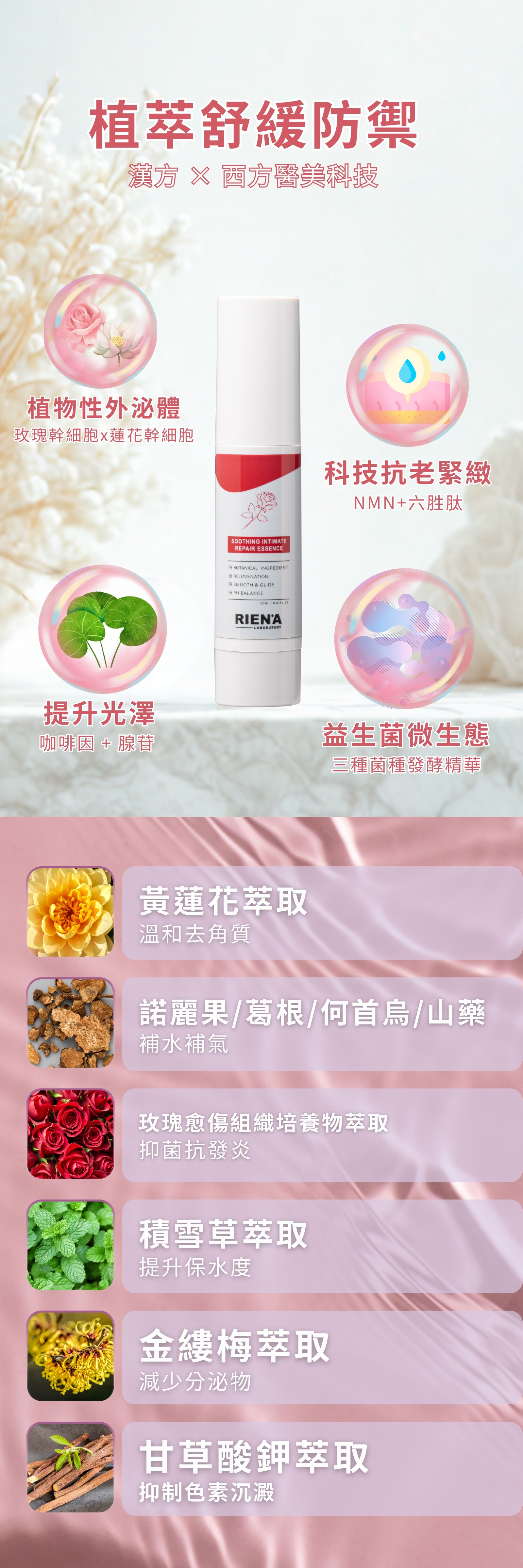 RIENA麗恩娜 柔潤私密修護精華