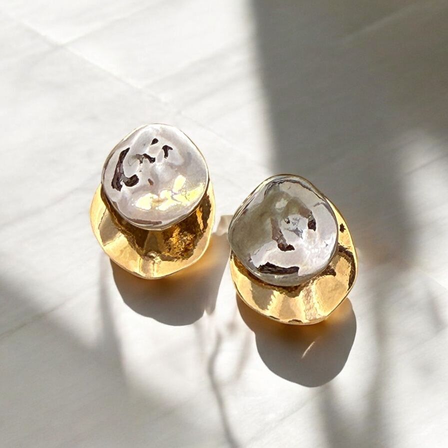 Irregular Double Layer Earrings