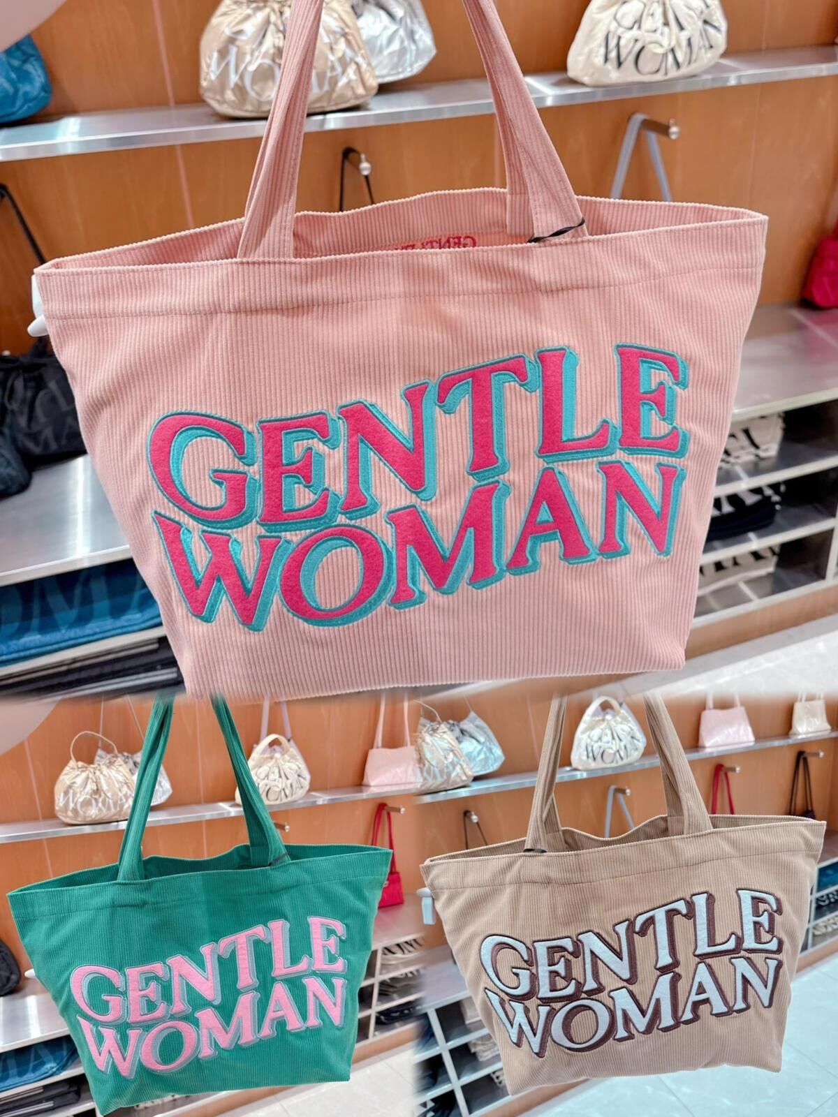 代購 Gentlewoman 新款 Tote Bag 薄燈芯絨 3色