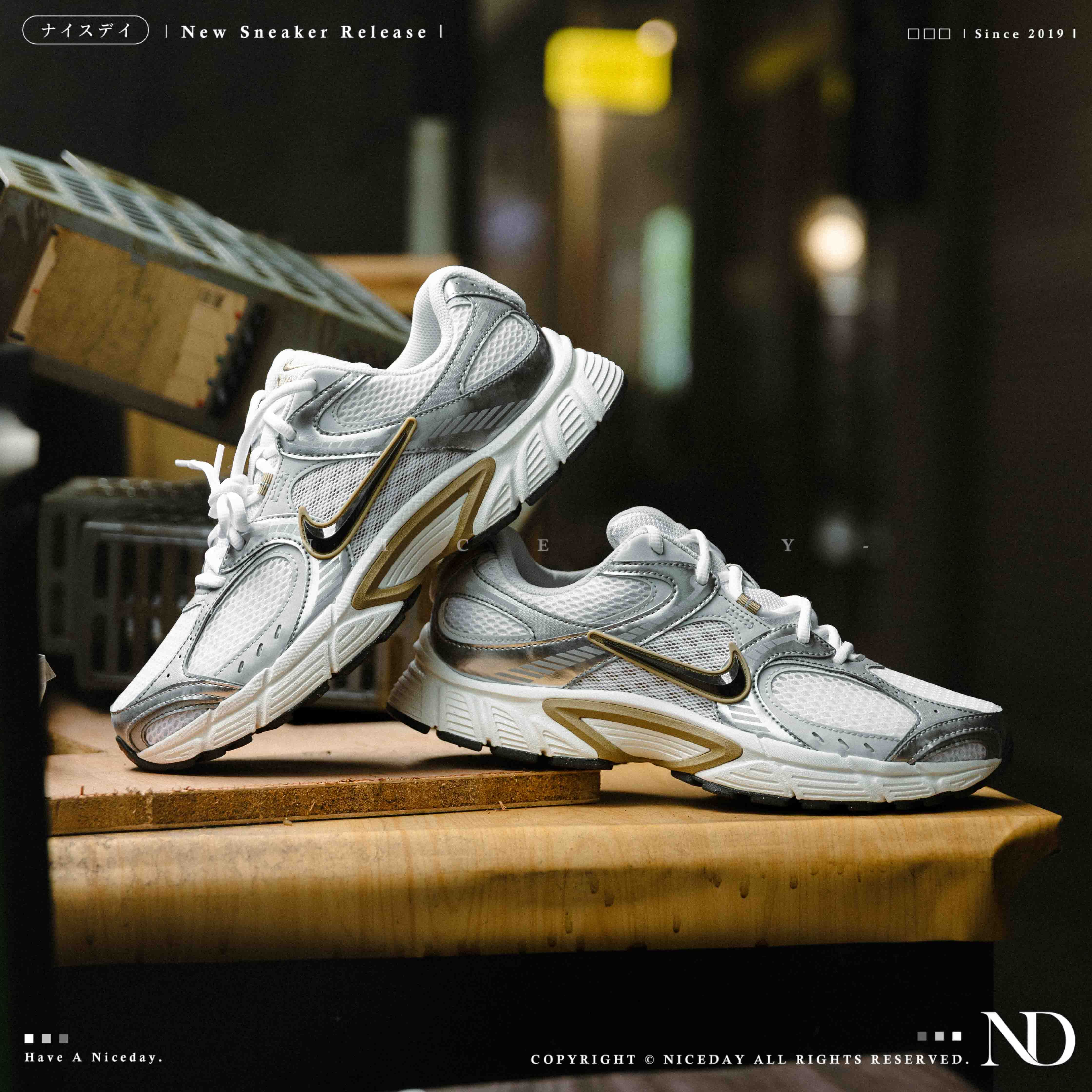 NICEDAY 現貨 Nike V5 RNR 白金 復古 慢跑鞋 男 Y2K HJ5228-102