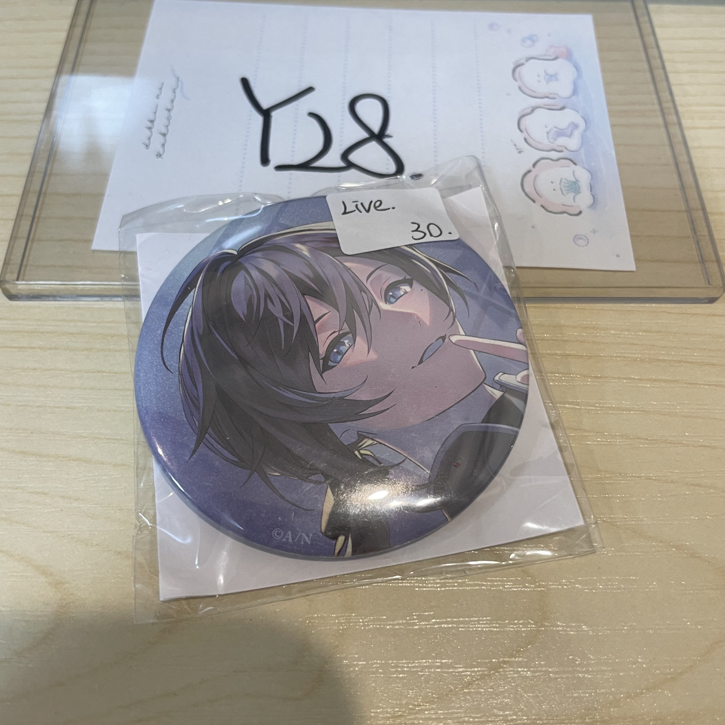 彩虹社 叶 襟章  LIVE  Y28