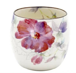 日本美濃燒圓瓦杯(牡丹) (日本製)