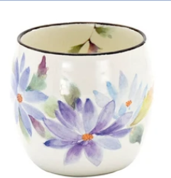 日本美濃燒圓瓦杯(えぞ菊) (日本製)