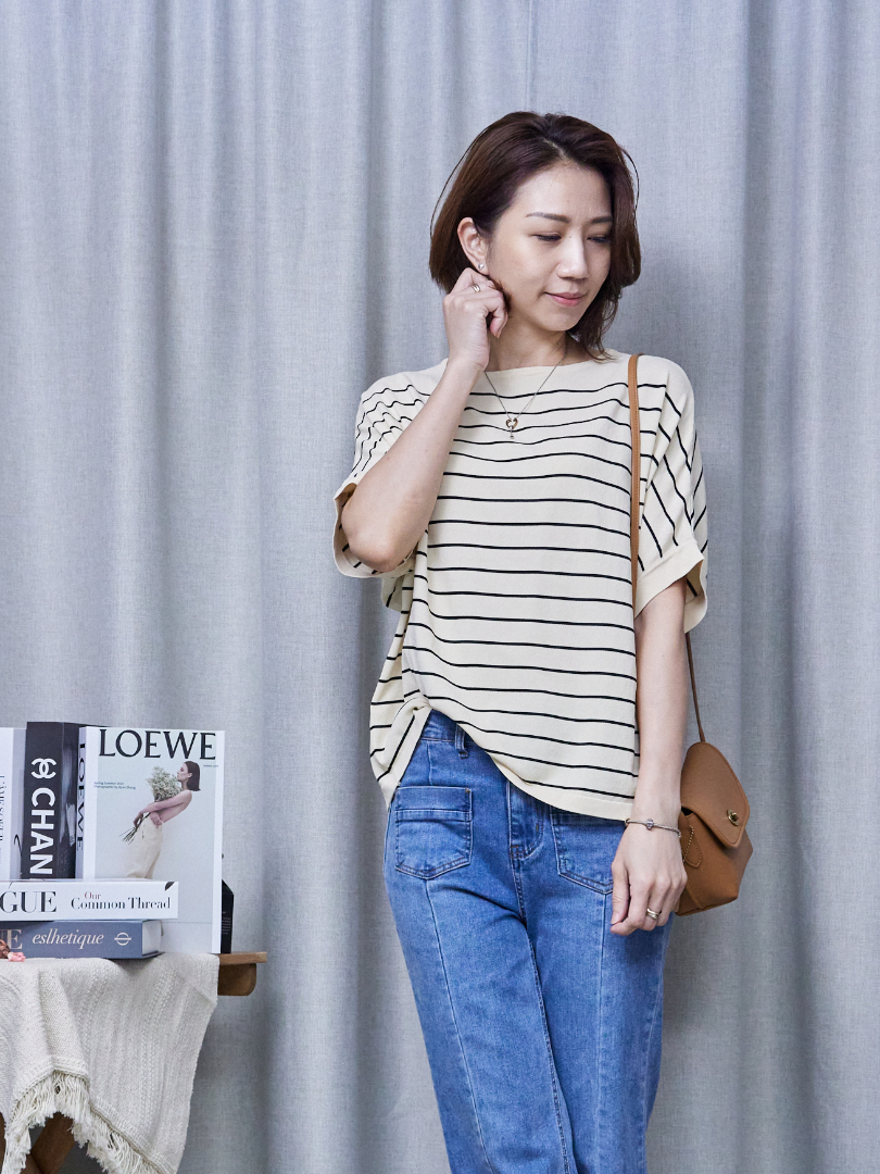 「經典條紋的優雅回歸」｜挺版針織衫讓妳穿出不費力的品味