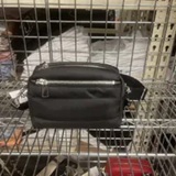 [S] DKNY BLACK/SILVER R43EDG83 DOUBLE ZIP CROSSBODY BAG, 755403117847 (SD1351)