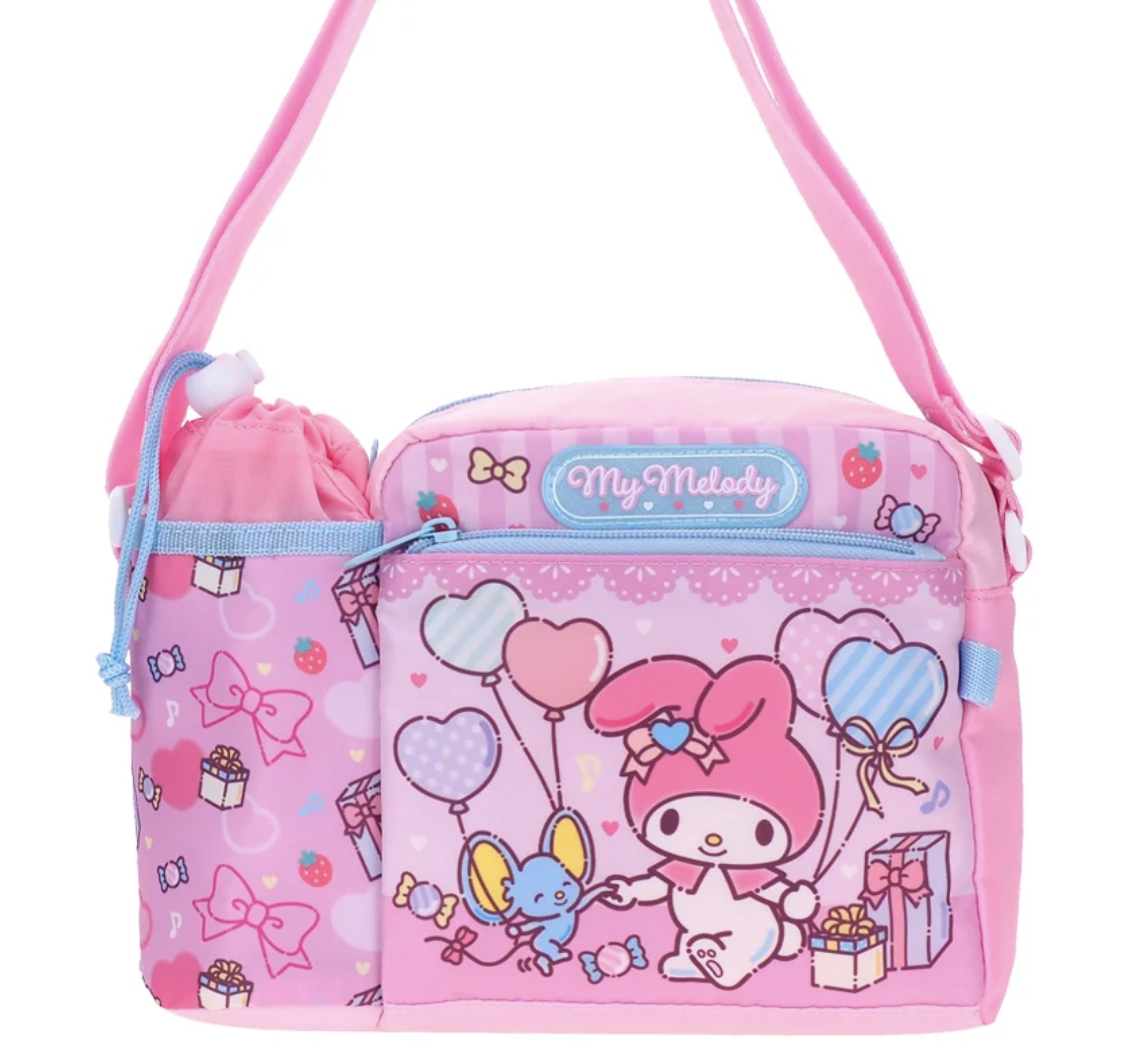 My Melody 小童斜揹袋連水樽格 9-8321-8