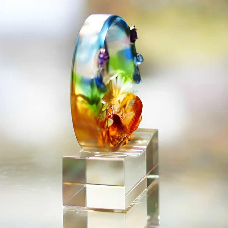 鹿港窯禮品館│琉璃-擺飾-獎牌 圓滿S