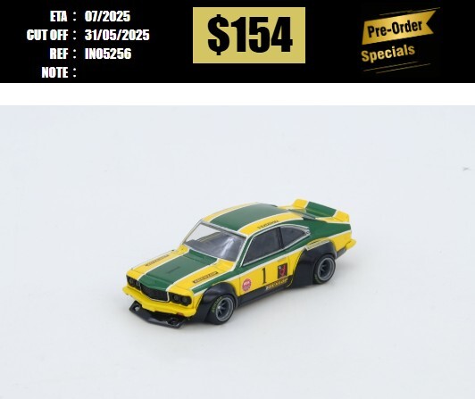 PO-$154 * INNO64 * 1:64 MAZDA SAVANNA RX3 "KATAYAMA RACING" Livery [OD25/05]