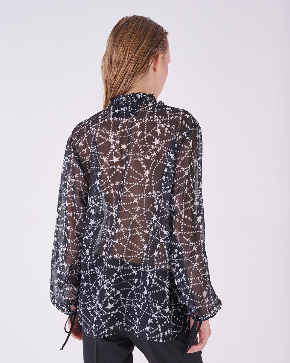 【Silvian Heach】甜美流星長袖襯衫