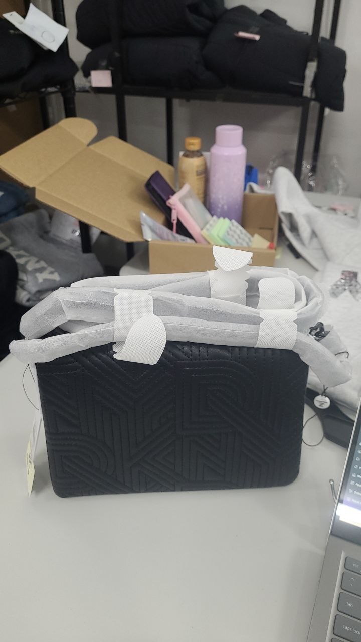 [S] DKNY BLACK R44EZI05 DESIREE LG FLAP CROSSBODY BAG, 732465889066 (SD1358)