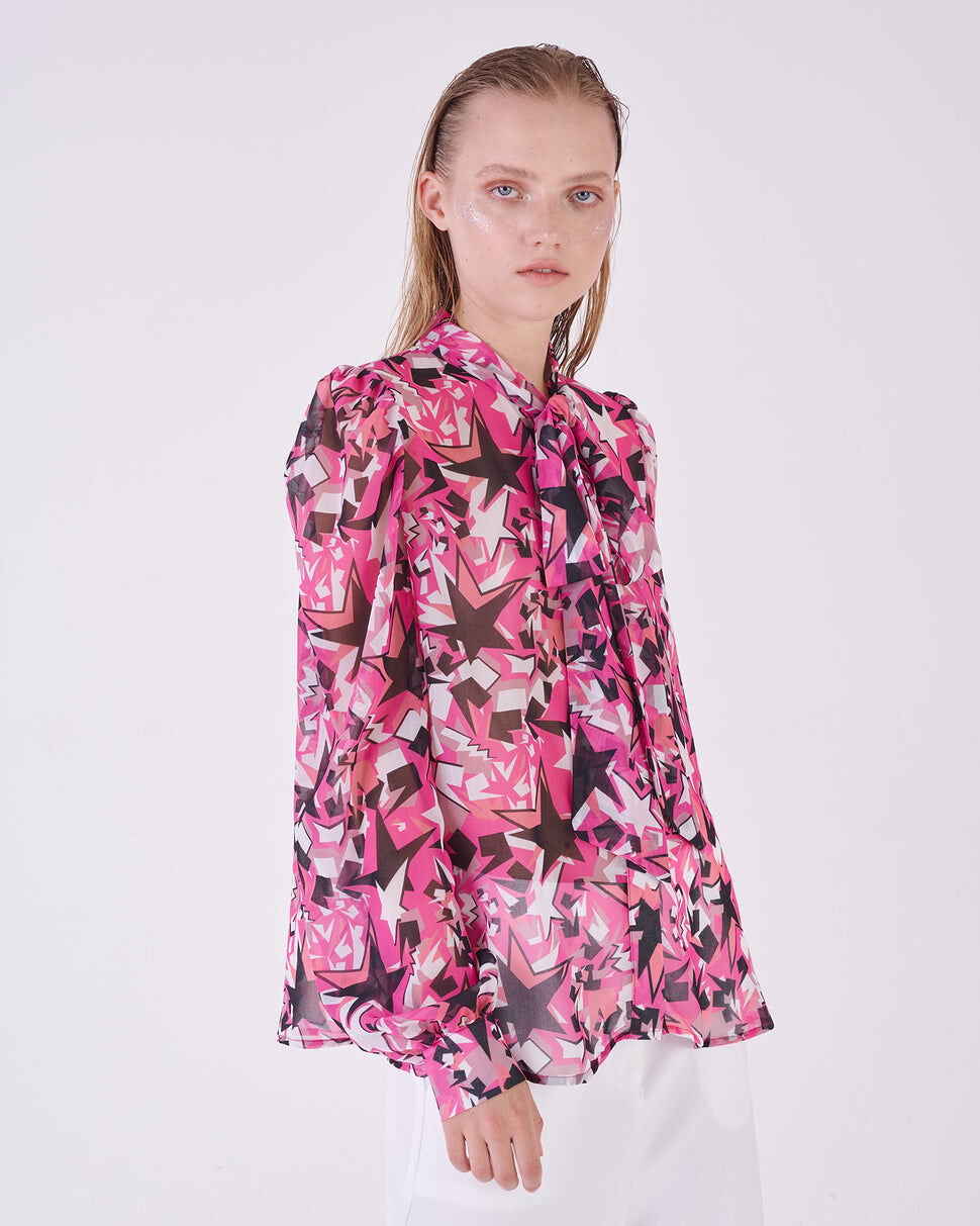 【Silvian Heach】甜美星星長袖襯衫