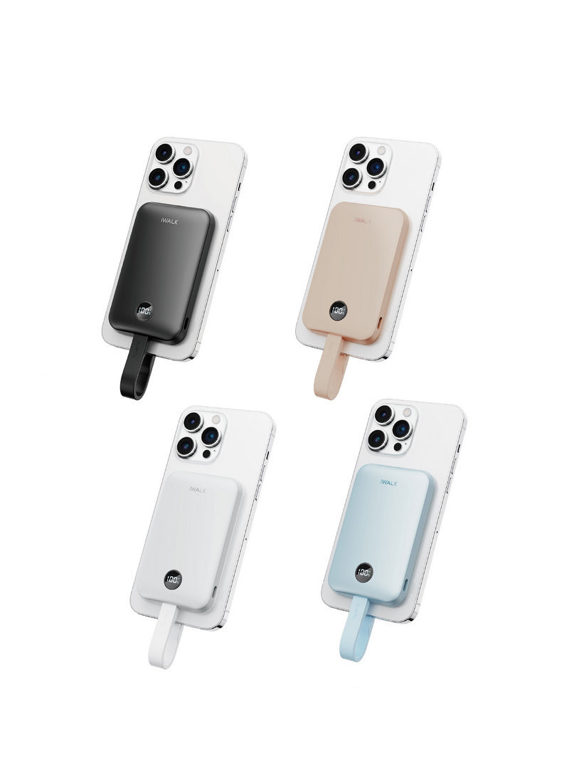 【iWALK】 MAGO 磁吸帶線行動電源 磁吸行動電源