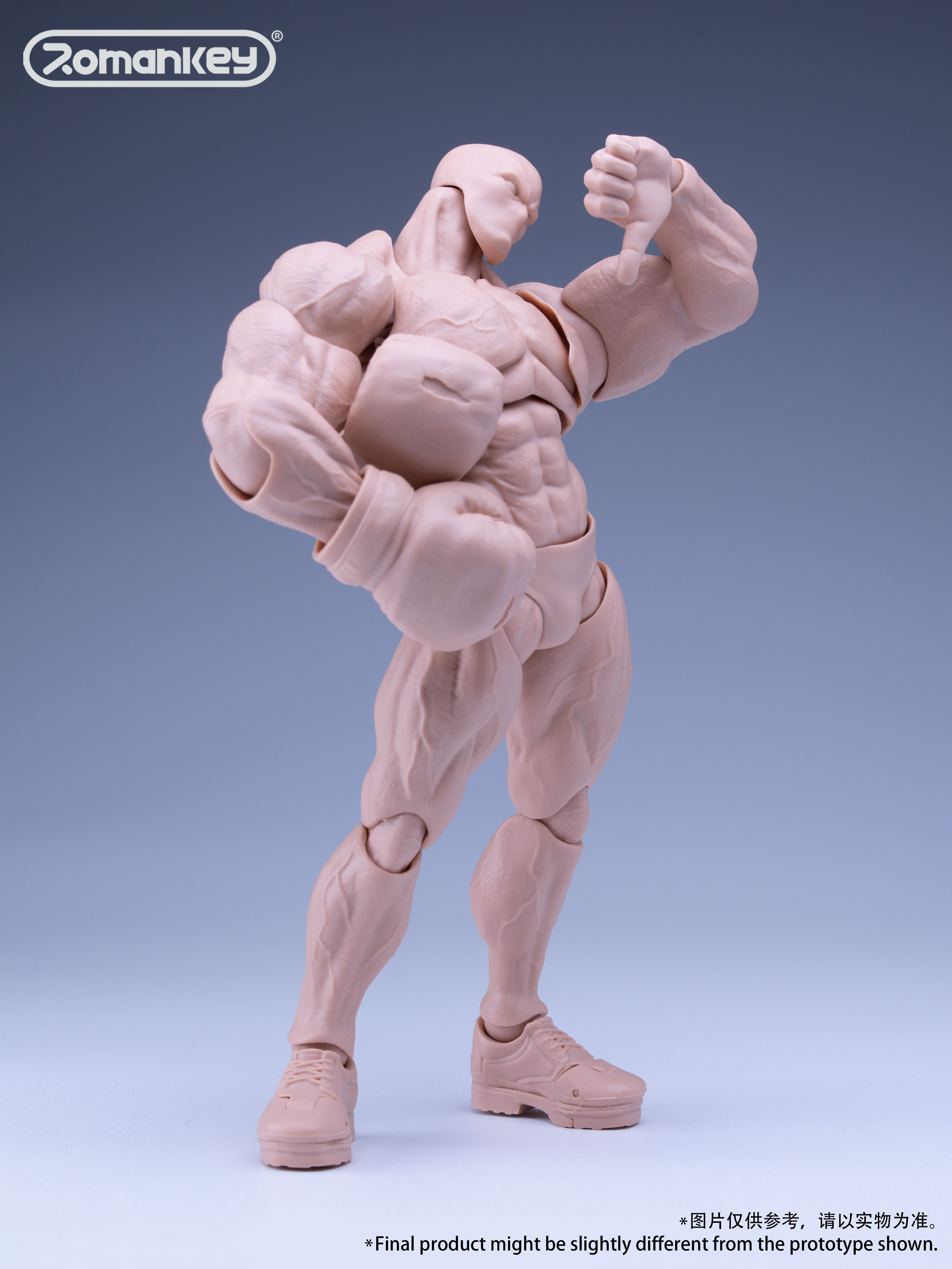 Romankey 1/12 Action Figure Super Flexible 
