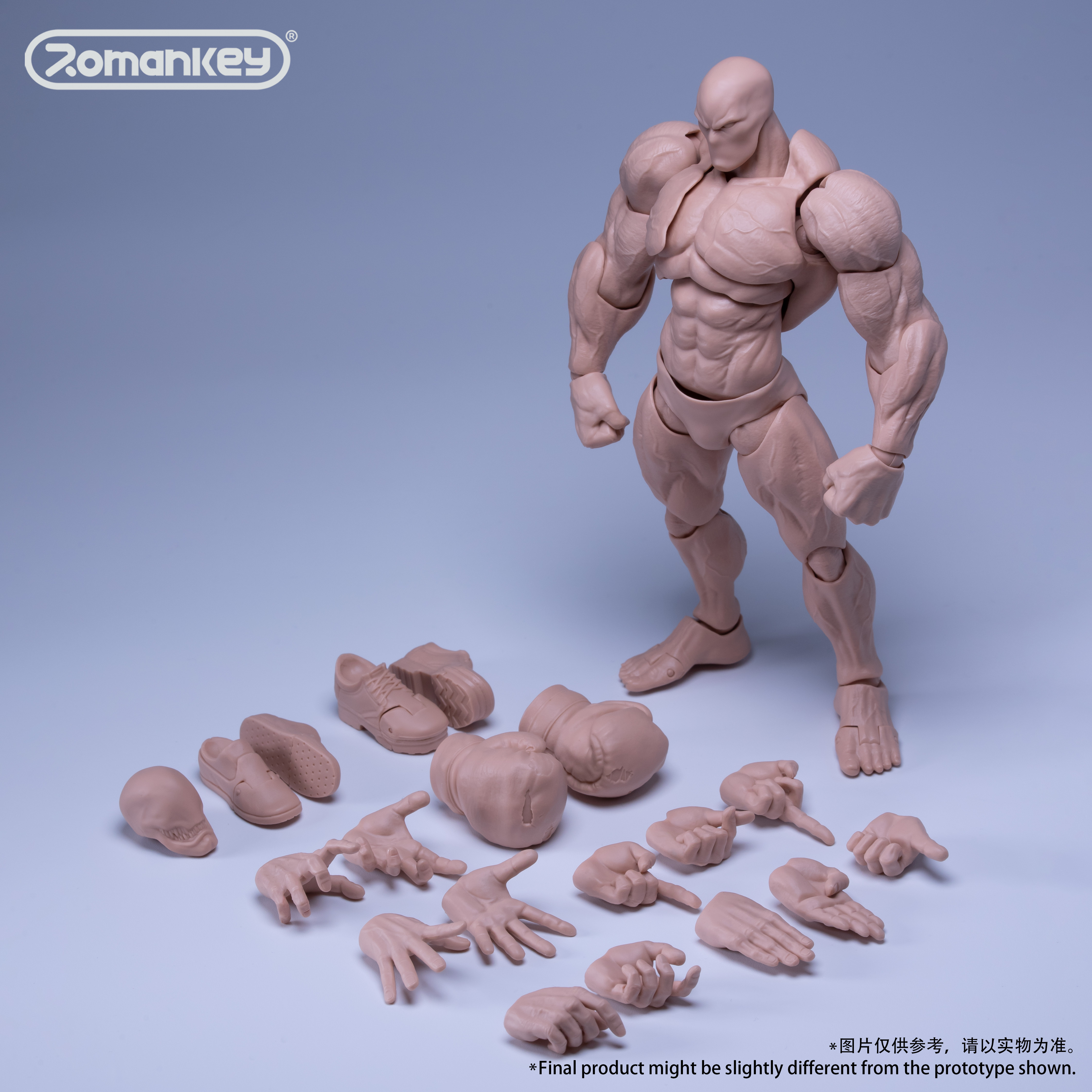 Romankey 1/12 Action Figure Super Flexible 