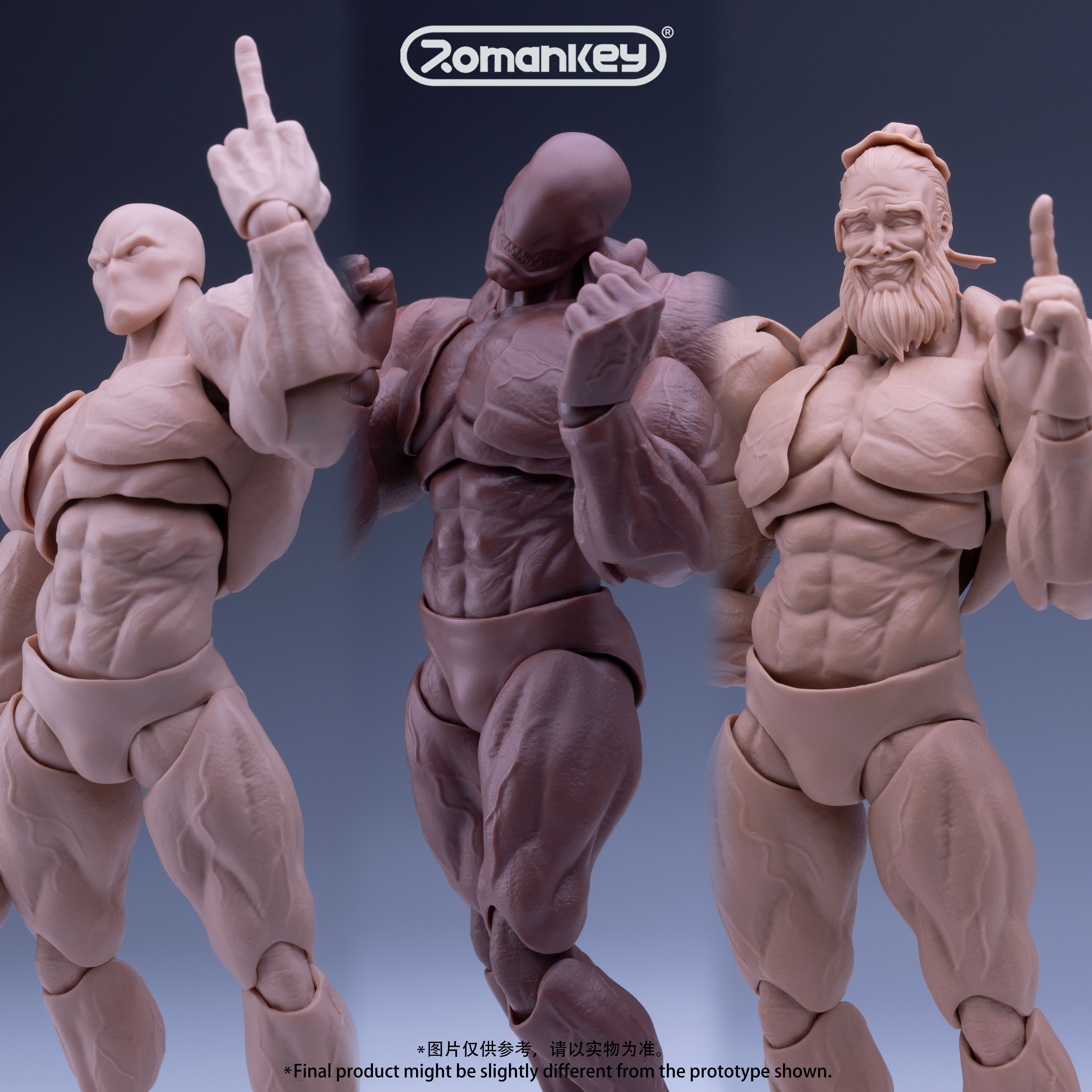 Romankey 1/12 Action Figure Super Flexible 