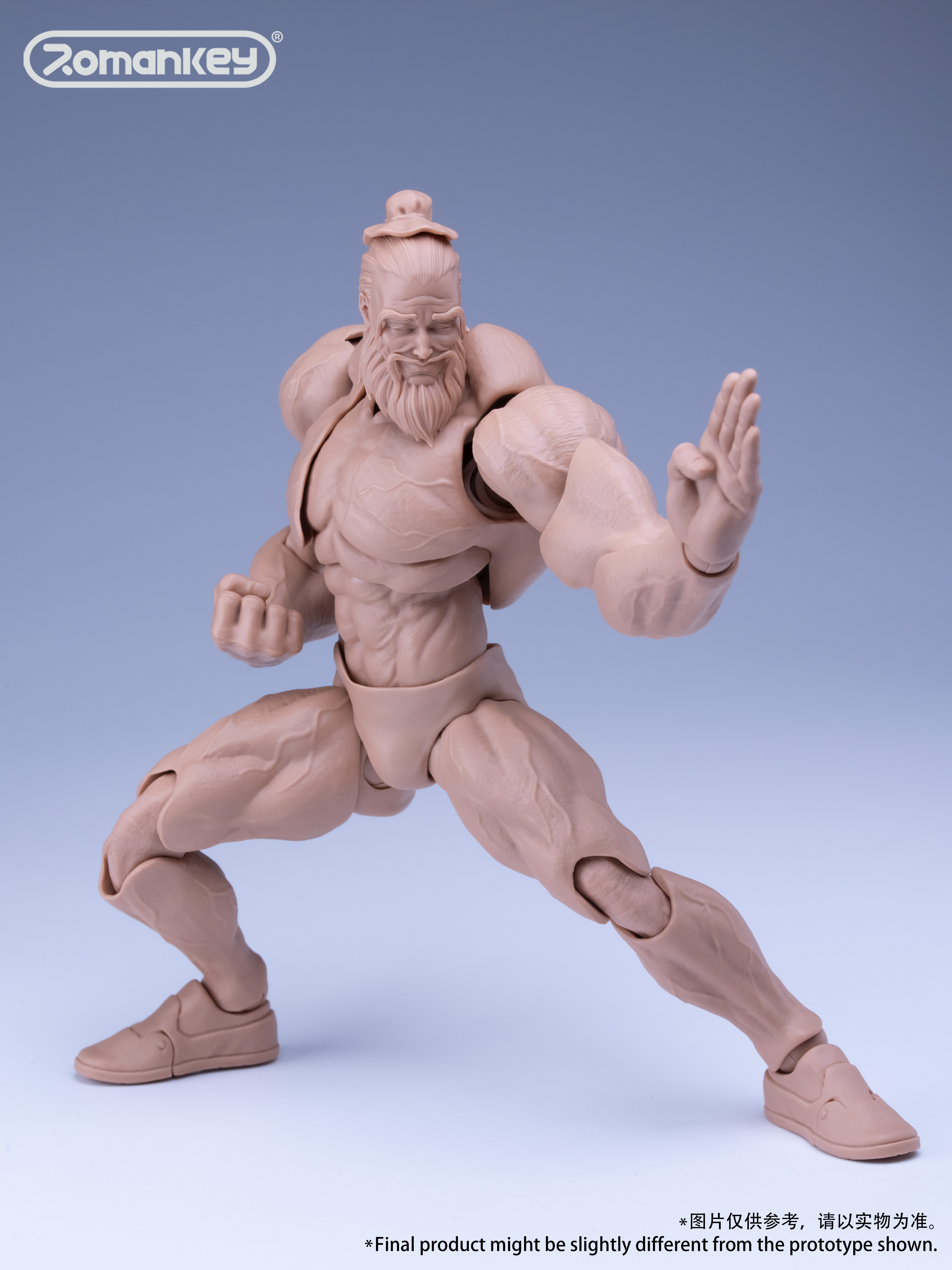 (2nd Payment)  Romankey 1/12 Action Figure Super Flexible "Big Guy" Body[Yellow] (UMS003)