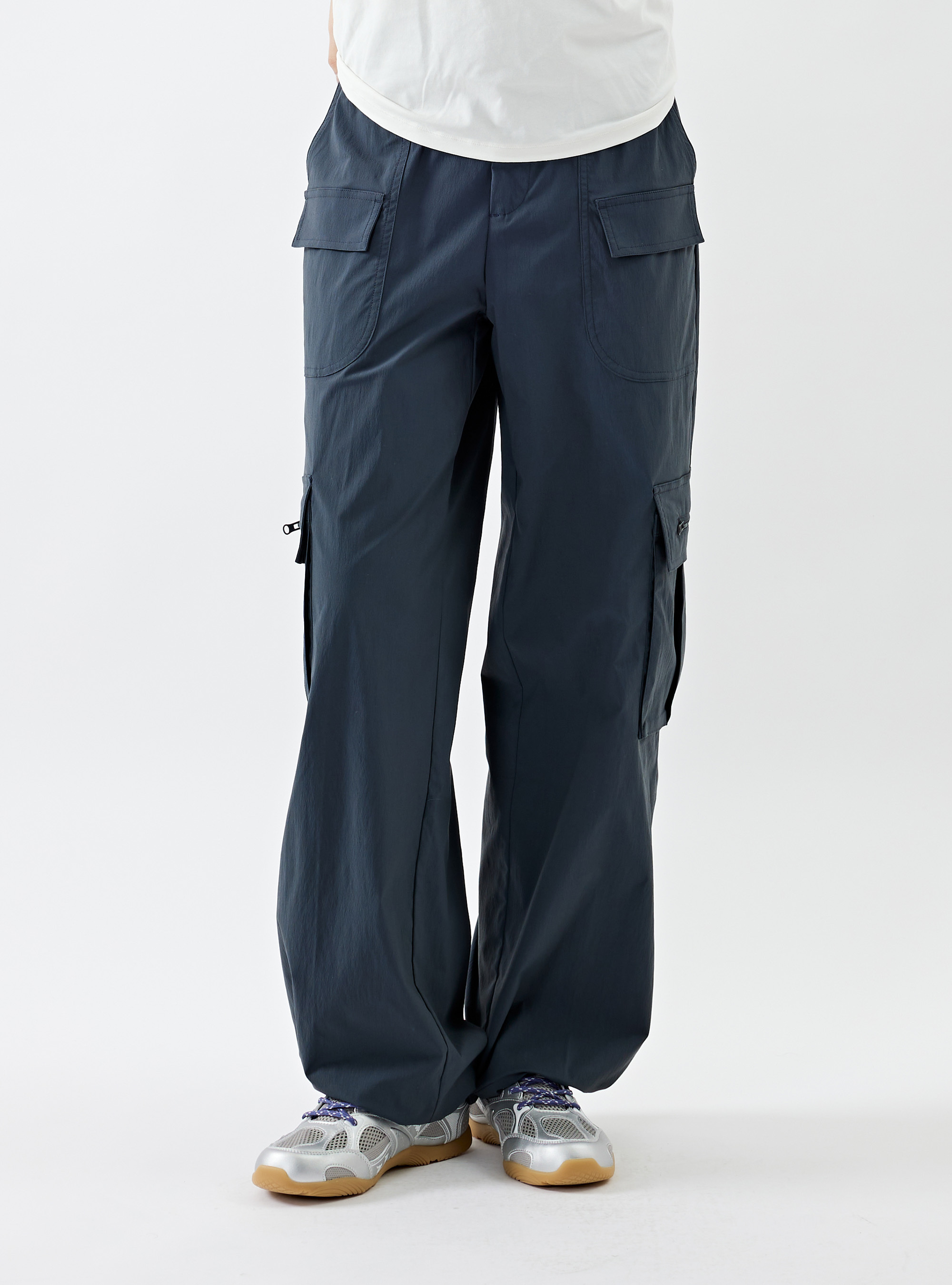 【限時特賣】女款 防潑水多口袋工裝長褲