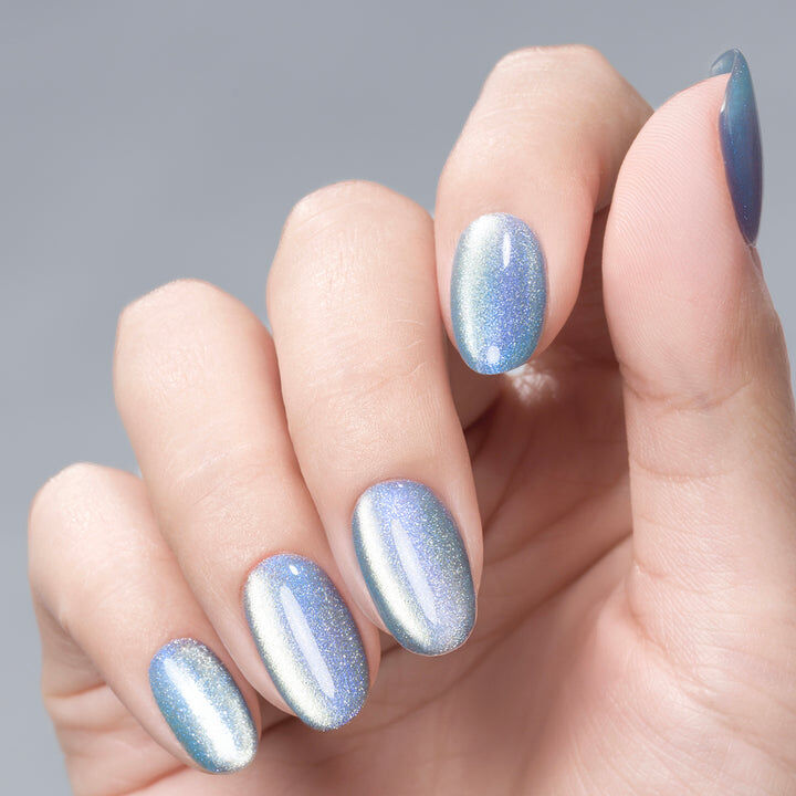 日本Gelme1 Magnetism Gel 可撕式貓眼磁石Gel甲油 GMG3-06 Opallios Blue 拓帕寶石藍