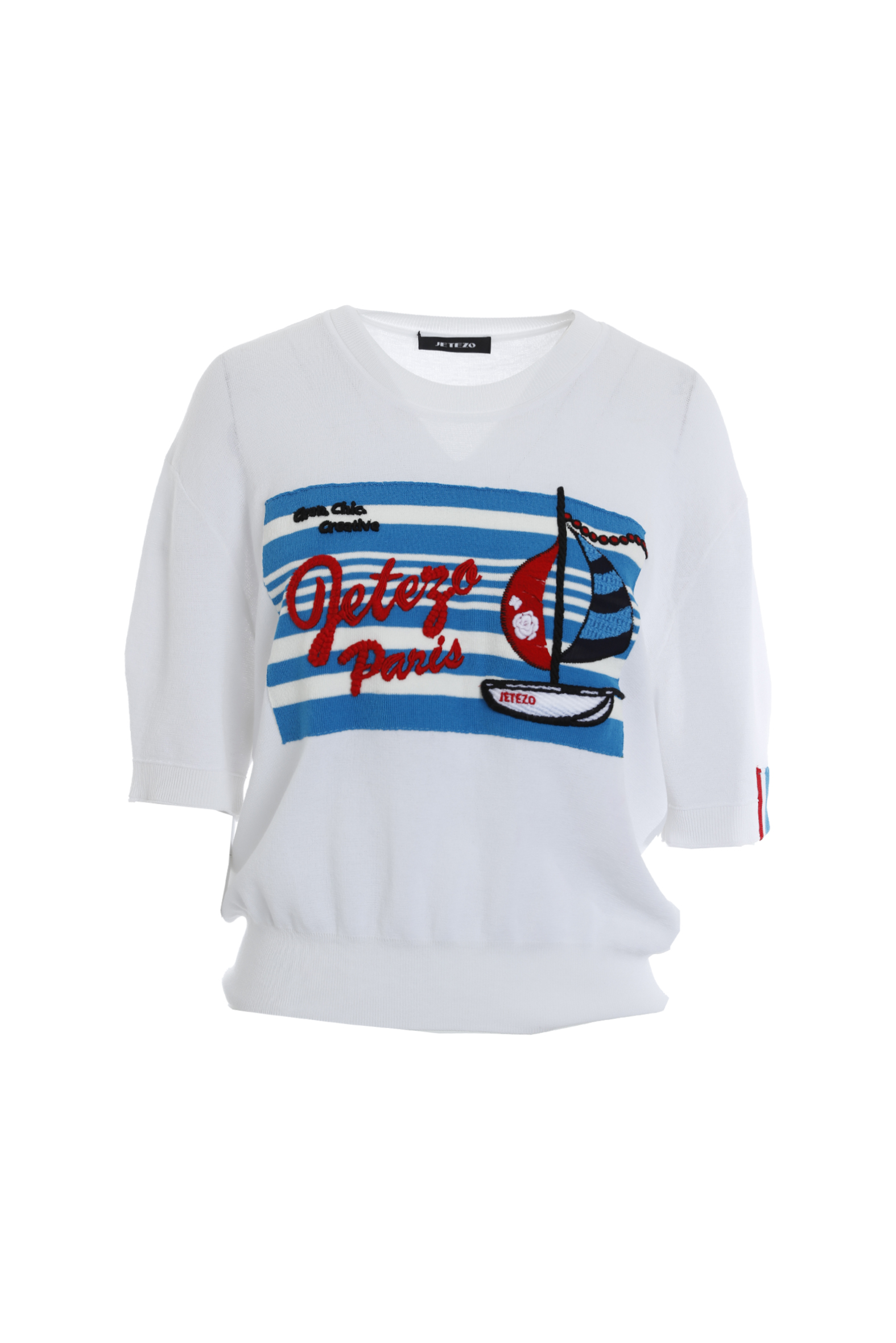 BE10281A1 帆船運動員領泡袖縮口線衫