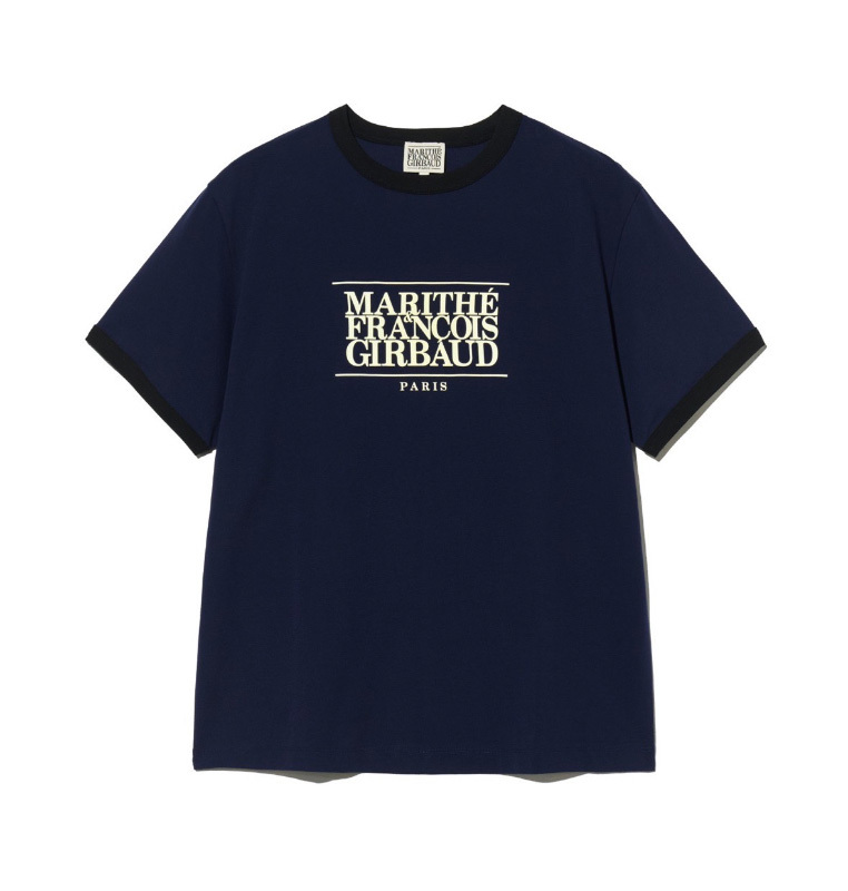 韓國 MARITHE FRANCOIS GIRBAUD MFG 車銀優同款 滾邊LOGO TEE (二色) 男女同款