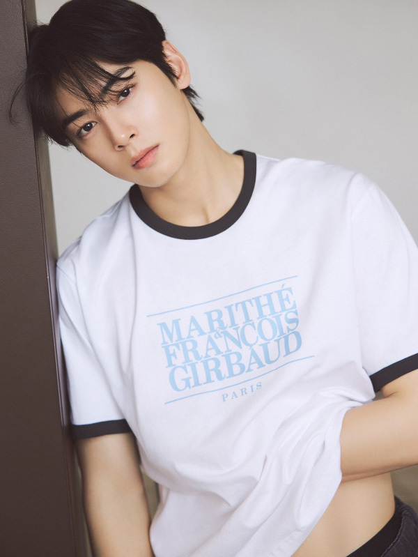 韓國 MARITHE FRANCOIS GIRBAUD MFG 車銀優同款 滾邊LOGO TEE (二色) 男女同款