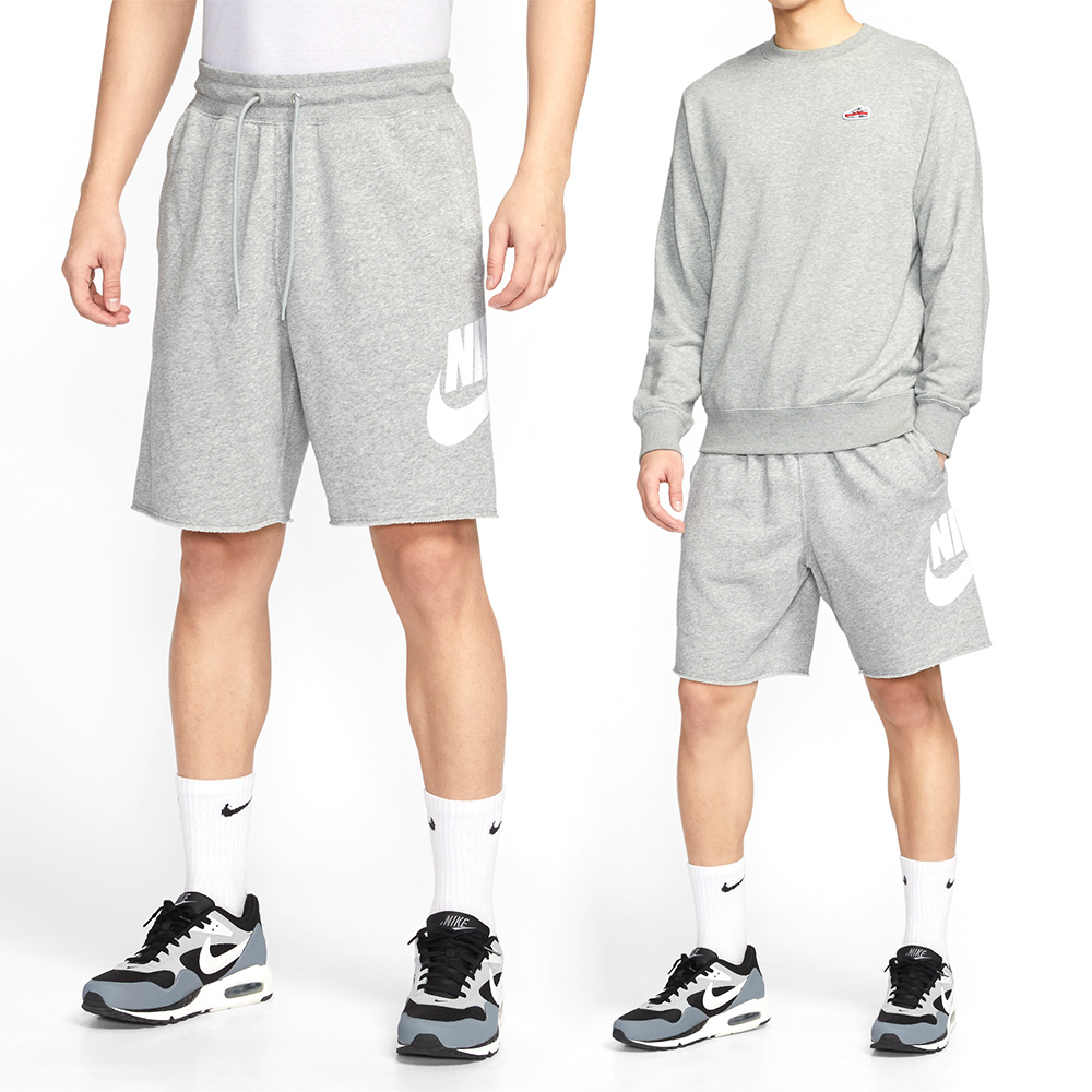 Nike AS M NK Club Alumni FT Short 男款 淺灰色 運動 休閒 短褲 FQ4951-063