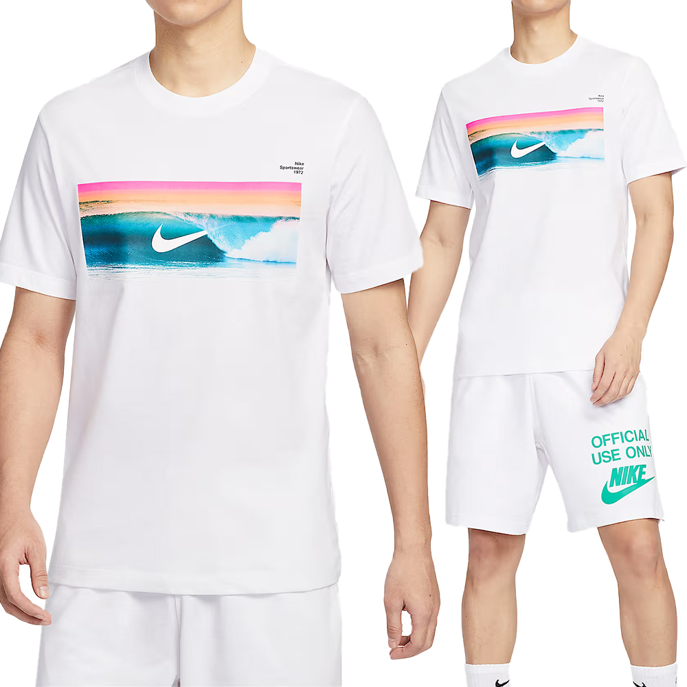 Nike AS U NSW Tee OC Photo 2 男款 白色 圓領 純棉 舒適 休閒 短袖 HJ0761-100