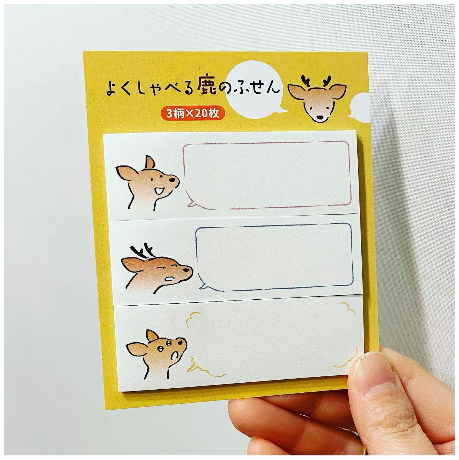『coto mono』よくしゃべる鹿のふせん（鹿能說善道便條紙）