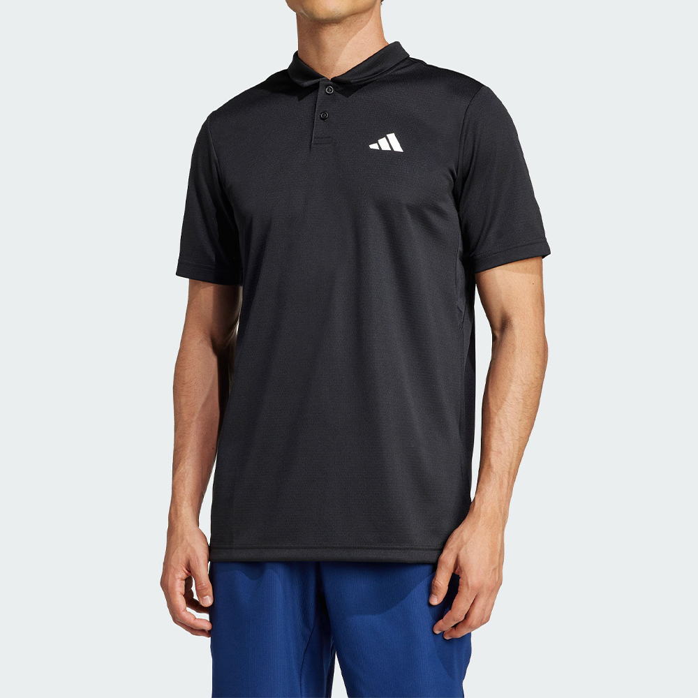 Adidas Clima Polo 男款 黑色 三葉草 網球 吸濕 排汗 運動 休閒 Polo 短袖 JH3395