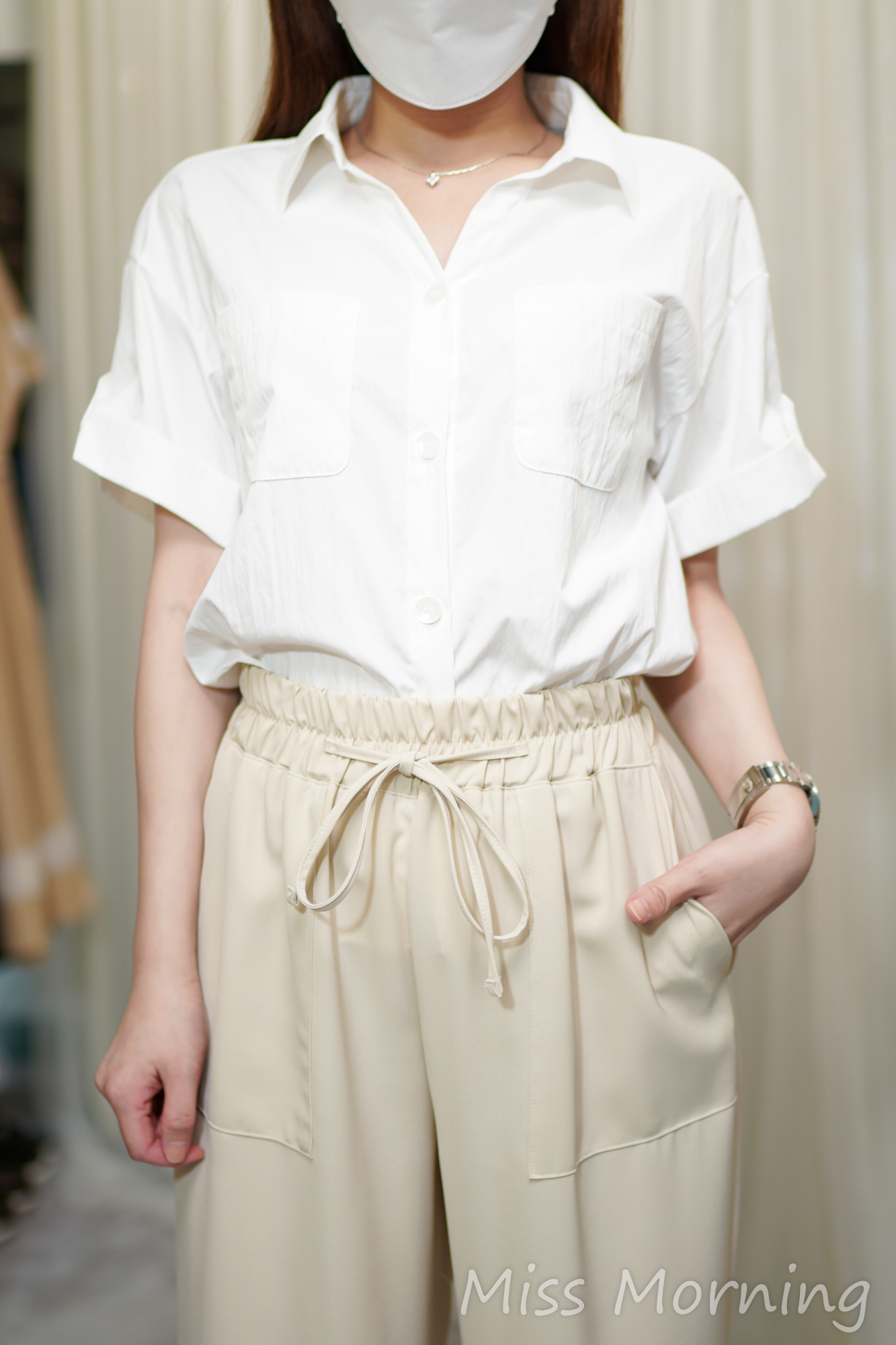 免燙涼快風衣上衣/外套兩穿(14613)&顯瘦太好襯返工/去街兩穿免燙褲(33961)