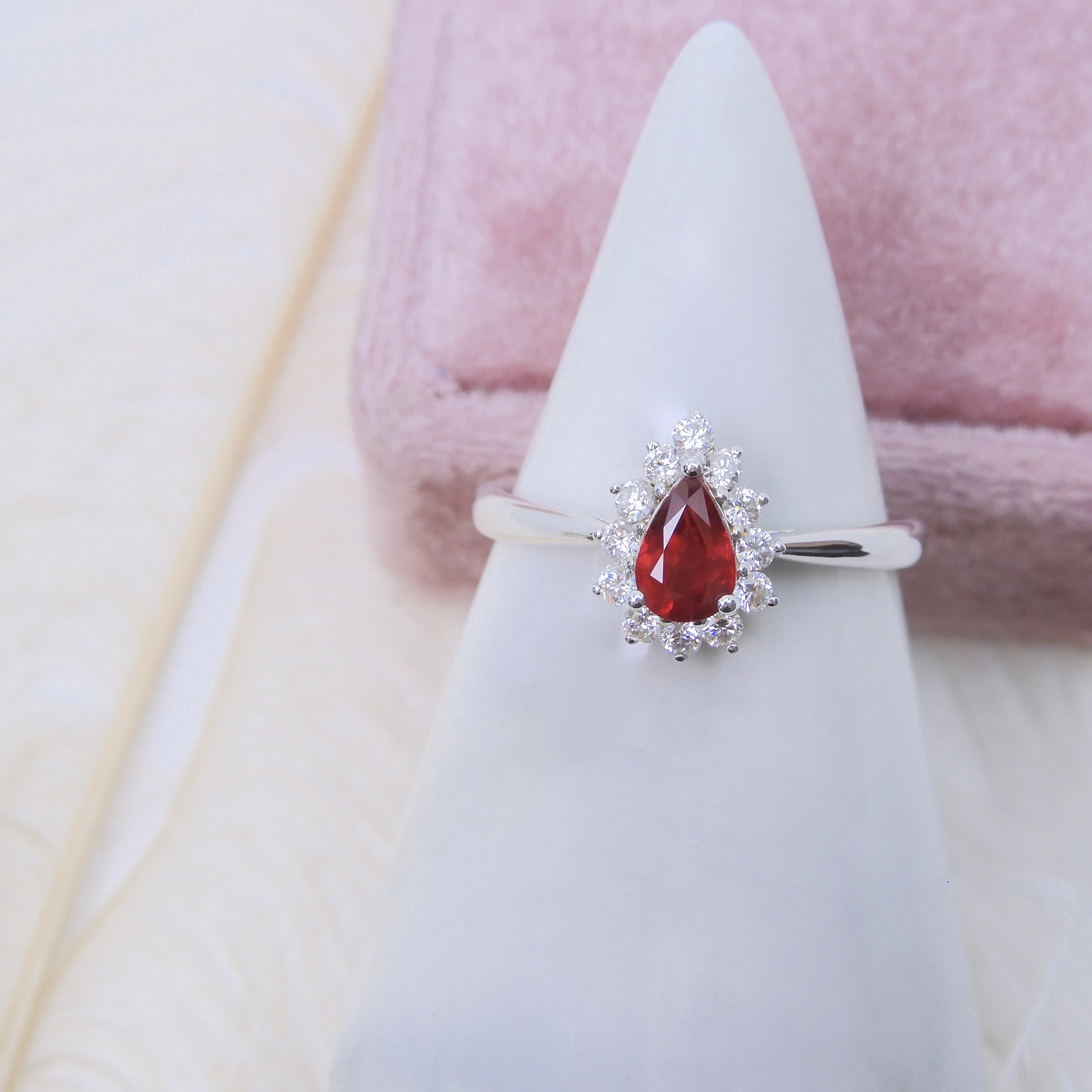 18K金 0.48ct 紅寶石戒指 (配國際證書)