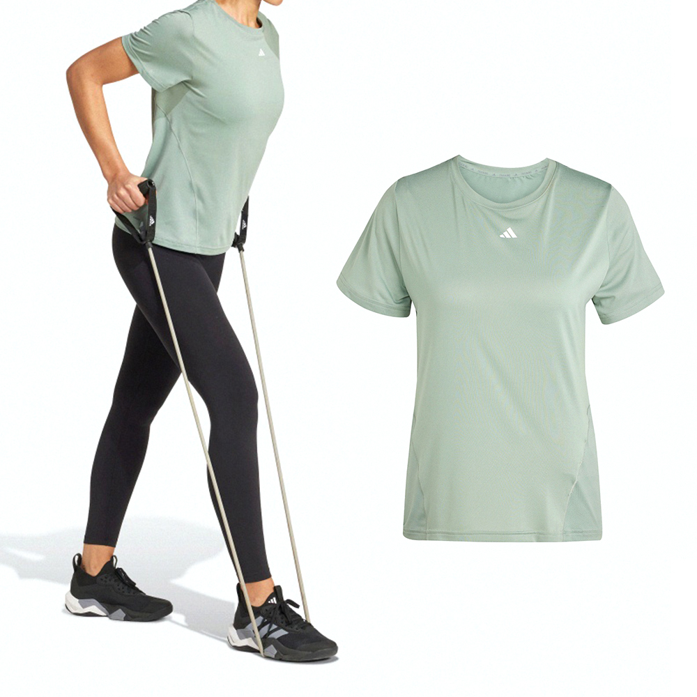 Adidas WTR D4T T 女款 綠色 吸濕 排汗 訓練 慢跑 運動 休閒 短袖 JC9821