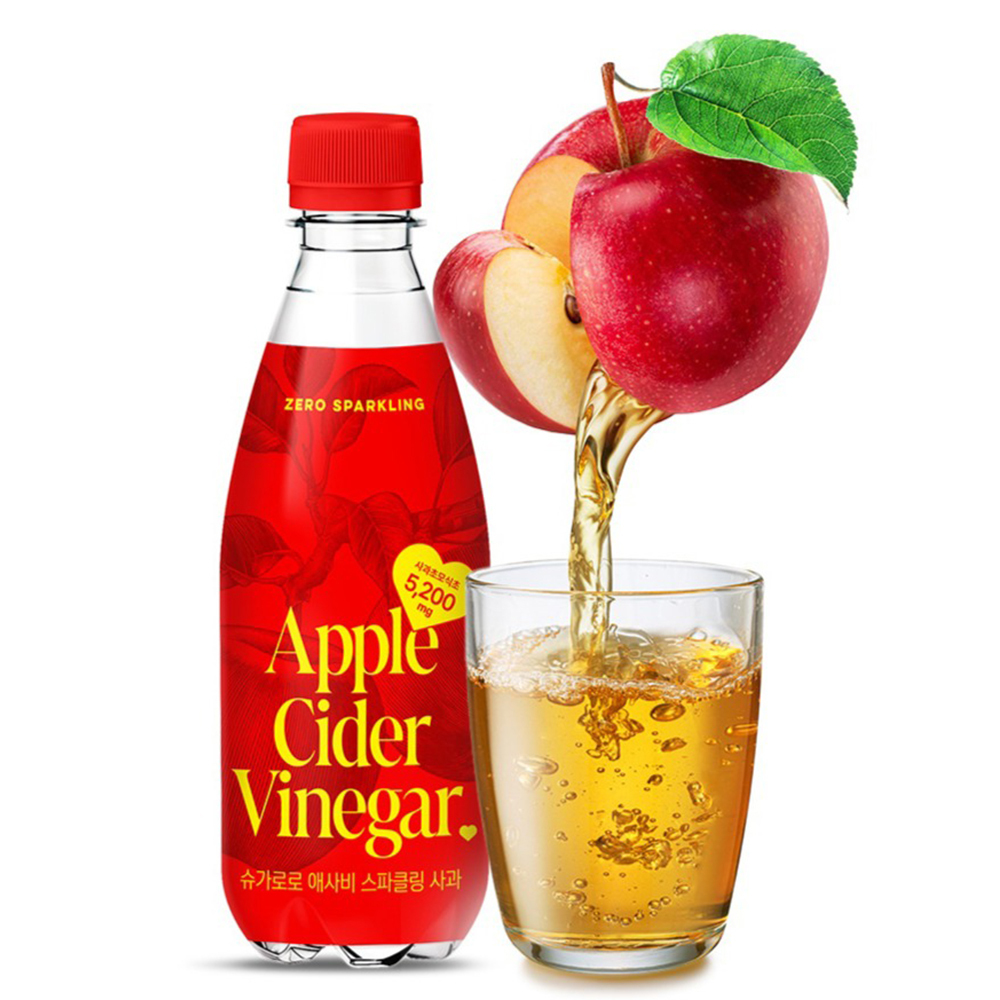 【BK SHOP】蘋果醋氣泡水350ml