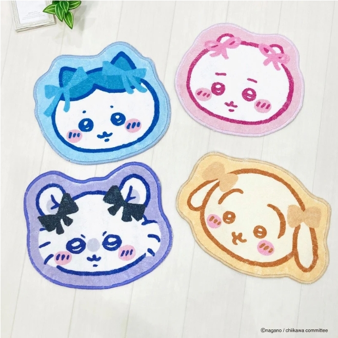 iSNEAKERS｜日本 Chiikawa 吉伊卡哇 蝴蝶結造型 地墊 小地毯 四款