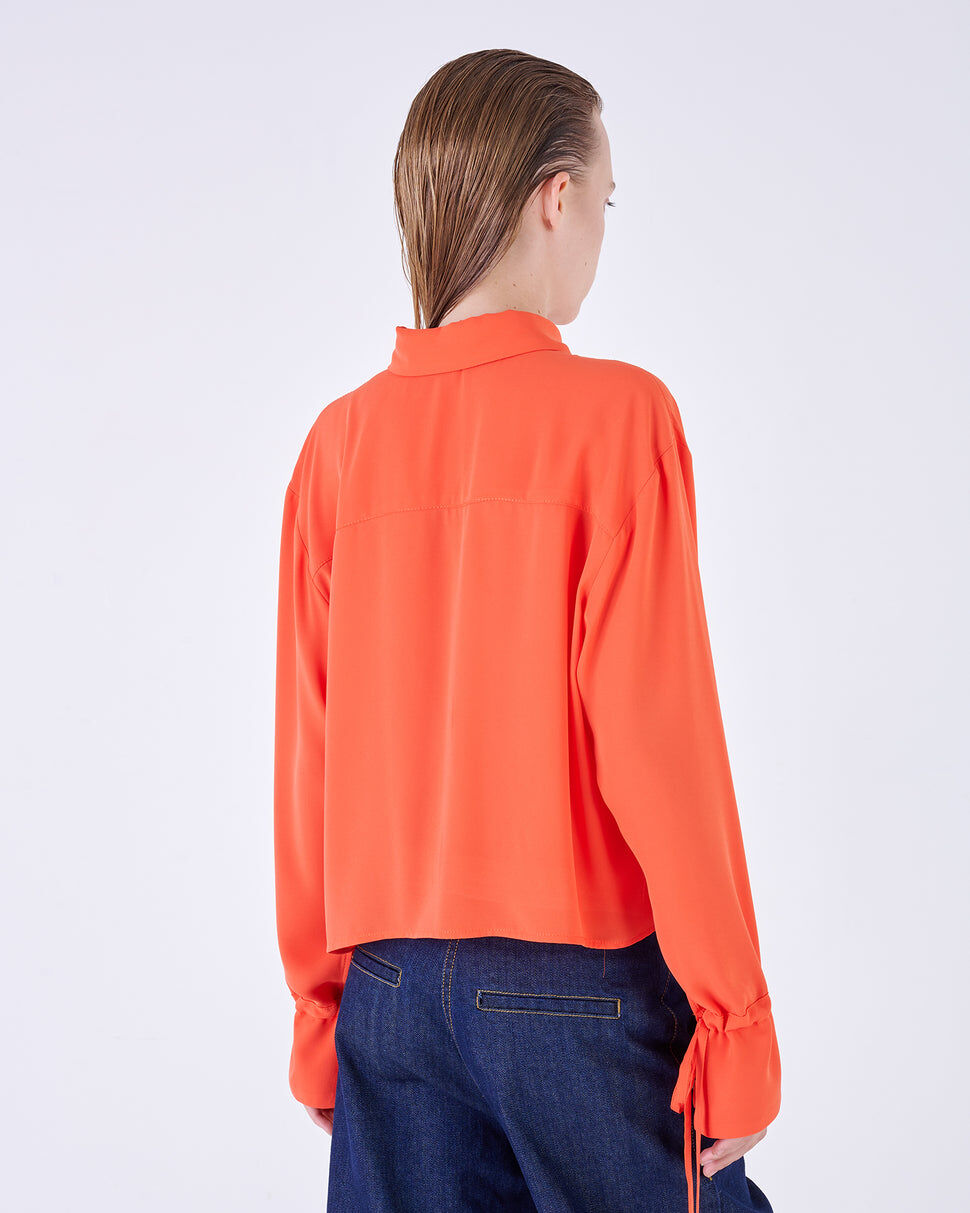 【Silvian Heach】Y2K短版長袖襯衫