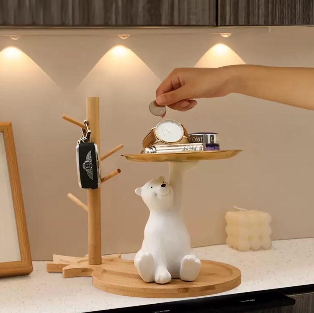 北極熊玄關鑰匙收納架