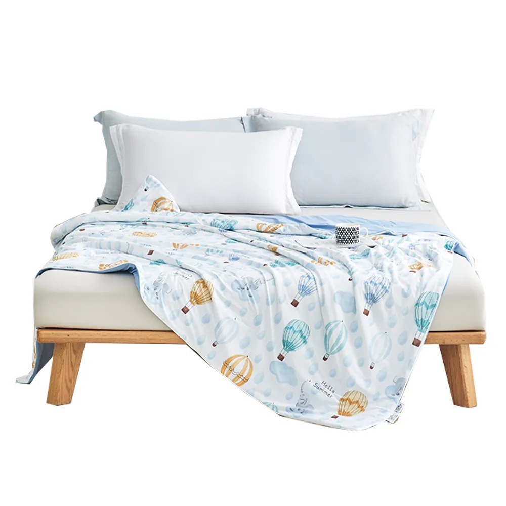 【藍貓Blue cat】涼感印花天冰被