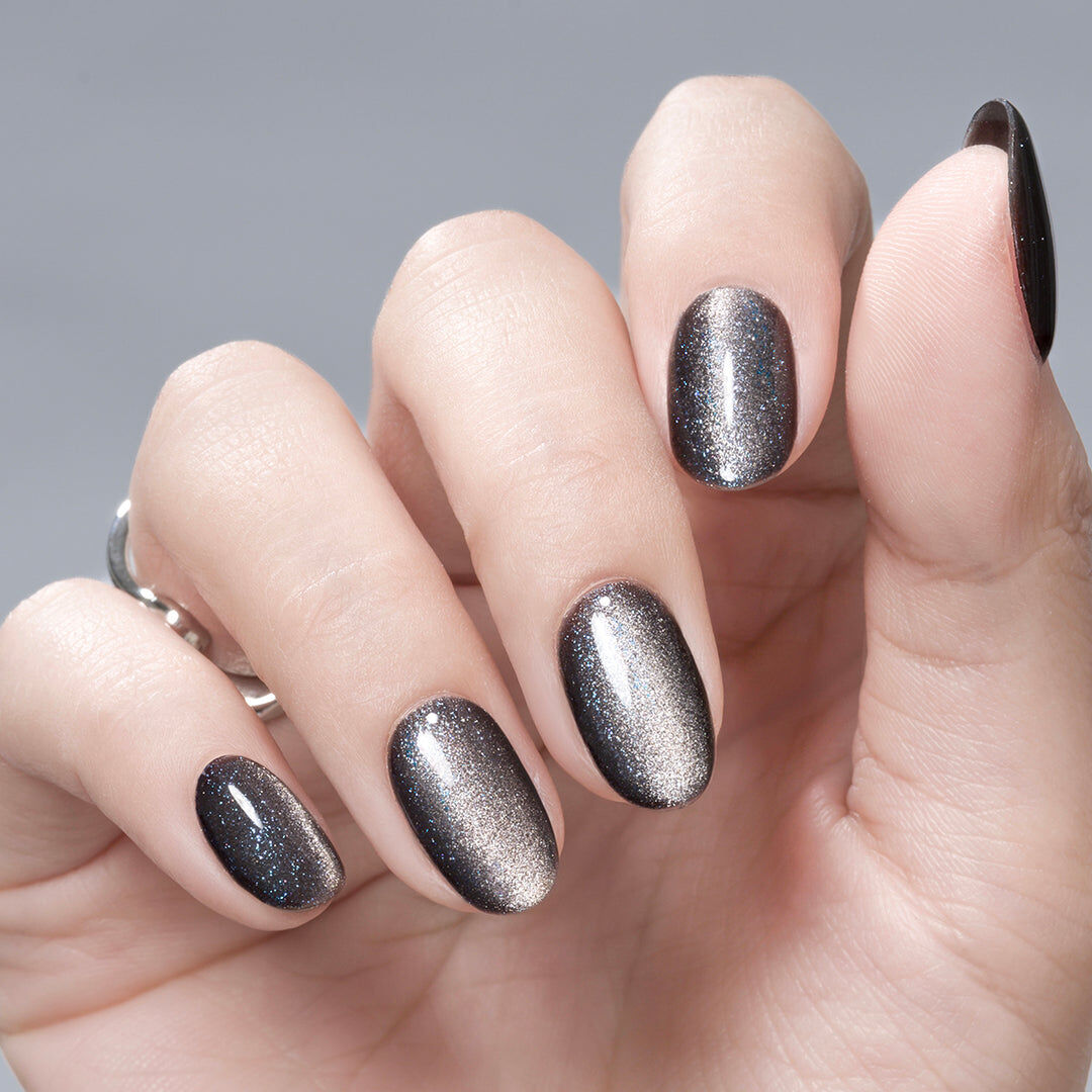 日本Gelme1 Magnetism Gel 可撕式Gel貓眼磁石Gel甲油GMG3-08 Onyx Black 瑪瑙黑