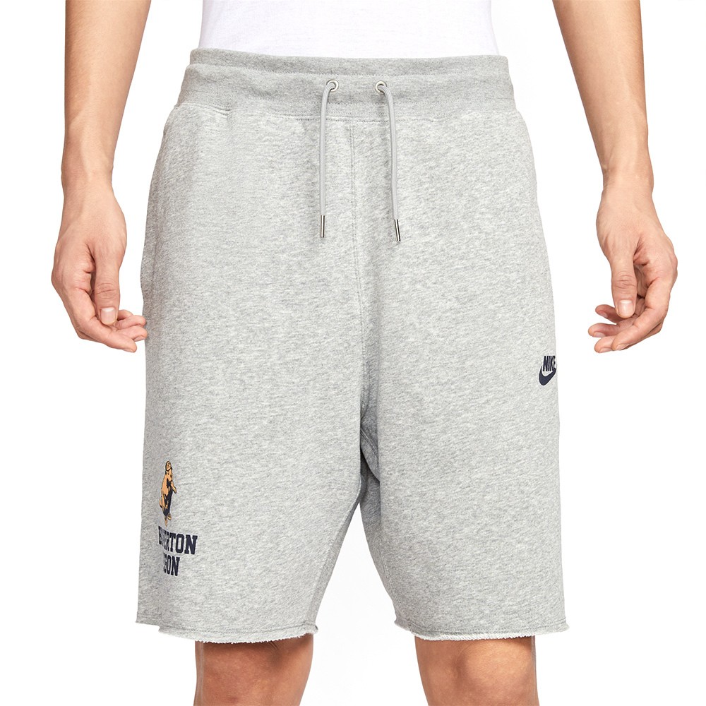 Nike Alumni FT Retro SHRT 男款 灰色 小勾 河狸 毛圈 運動 休閒 短褲 IH0820-063