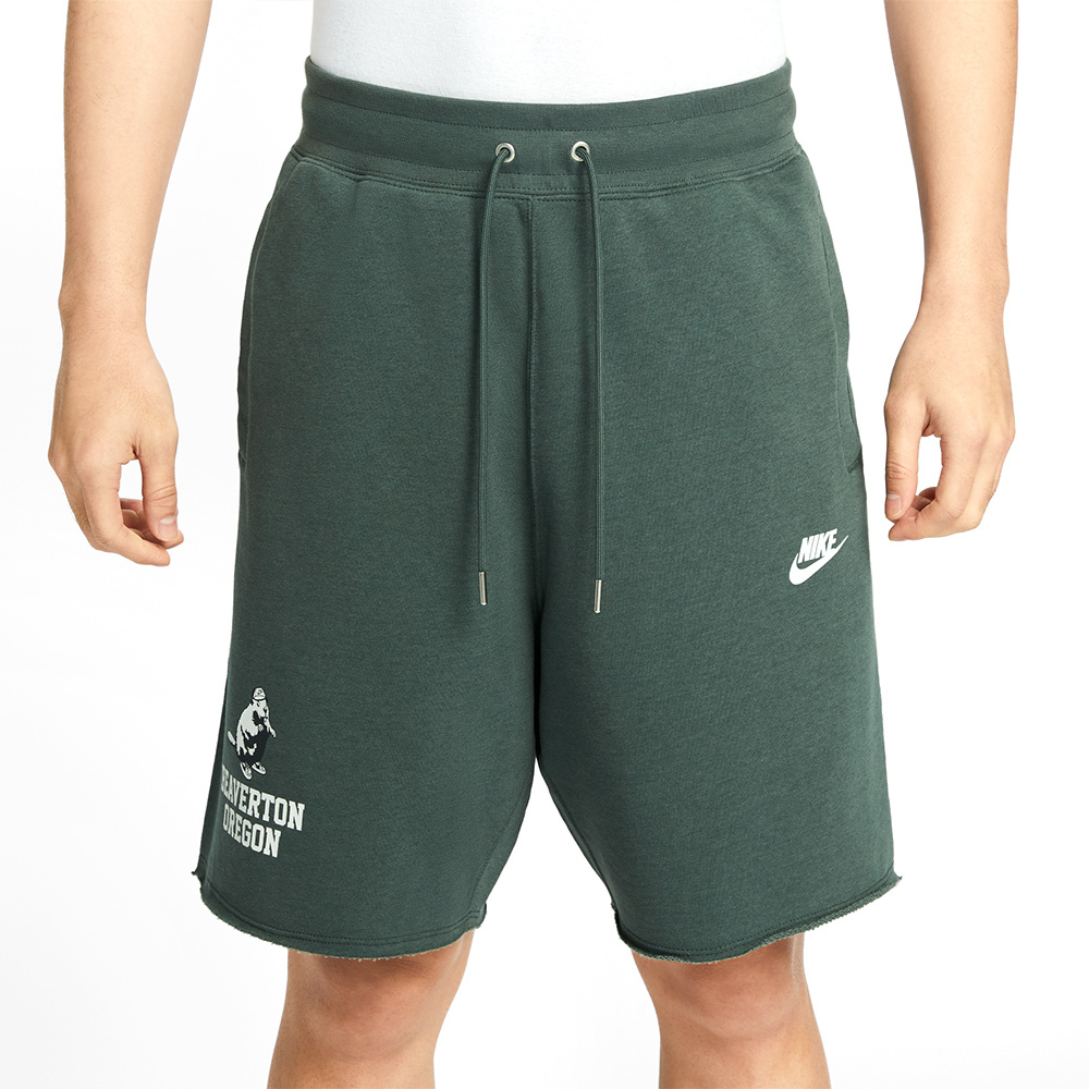 Nike Alumni FT Retro SHRT 男款 綠色 毛圈布 運動 休閒 短褲 IH0820-338