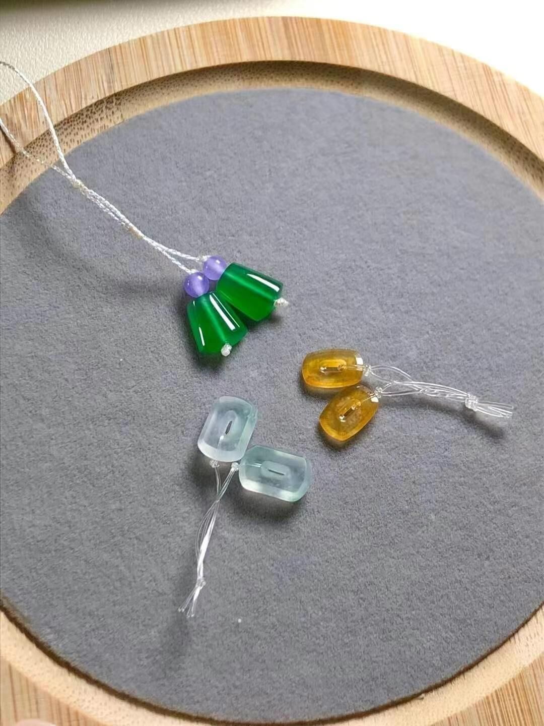 翡翠耳飾,天然翡翠A玉, 緬甸玉, Jade, Jadeite