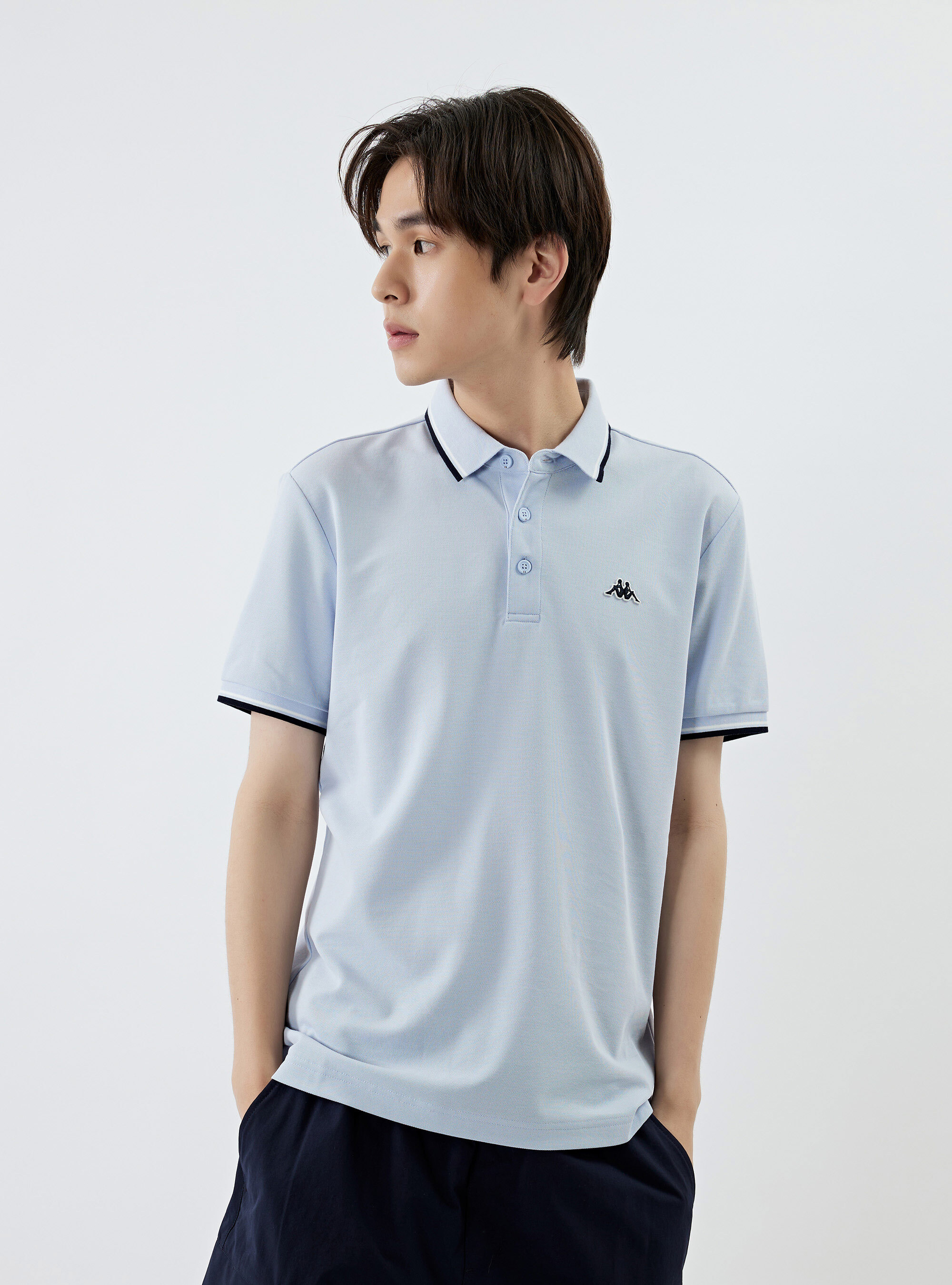 男女適穿 經典logo圓領短袖POLO衫