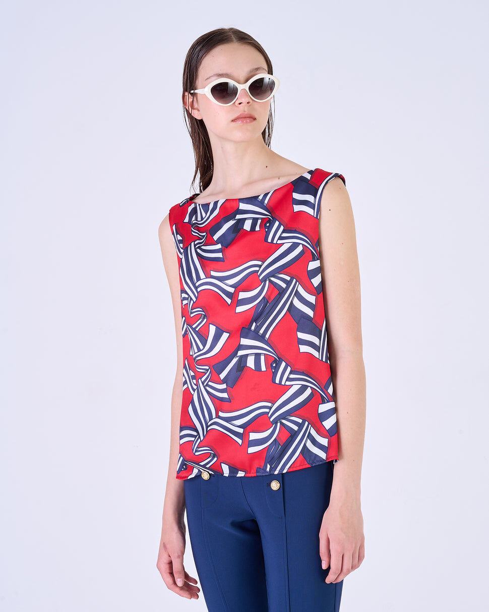 【Silvian Heach】海洋風無袖上衣