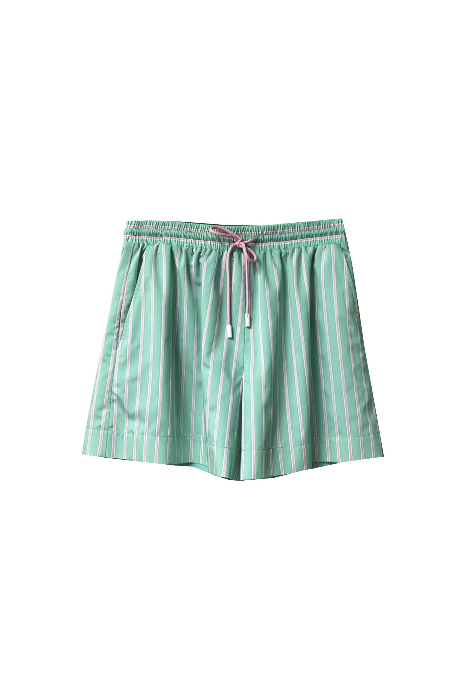 BE10033B1 多巴胺彩條套裝短褲