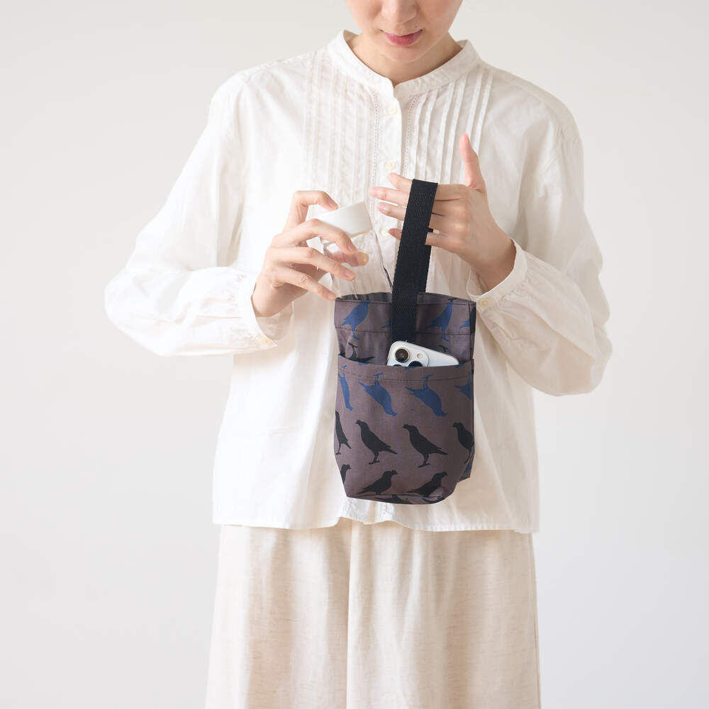 Everyday Small Bag/Begonia Glass Pattern No.12/Spring Plum Red