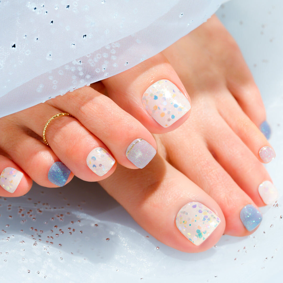 Petaly by Gelme1 半硬化凝膠指甲貼(腳甲用） L25.Popping Bubble